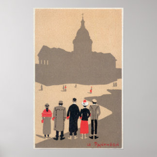 Le Pantheon Art Deco SceneParis, France Poster