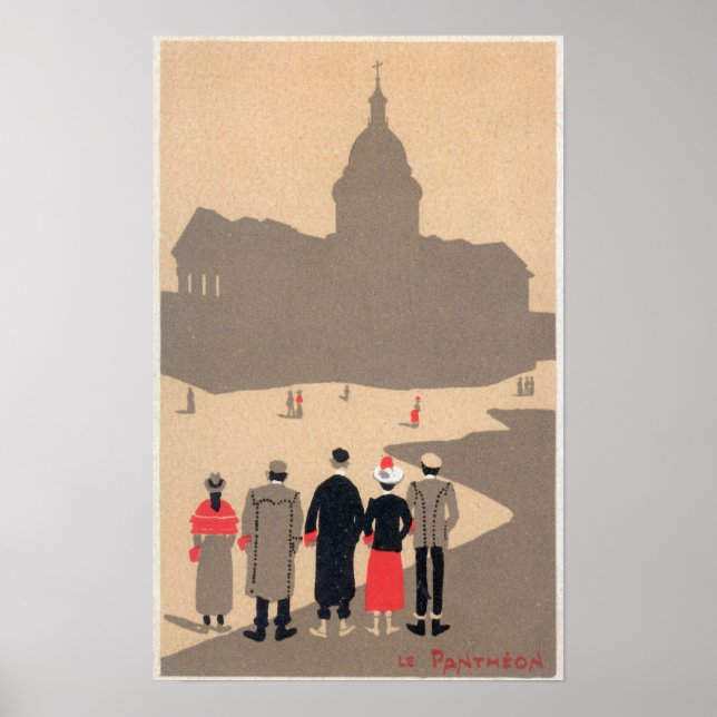 Le Pantheon Art Deco SceneParis, France Poster (Front)