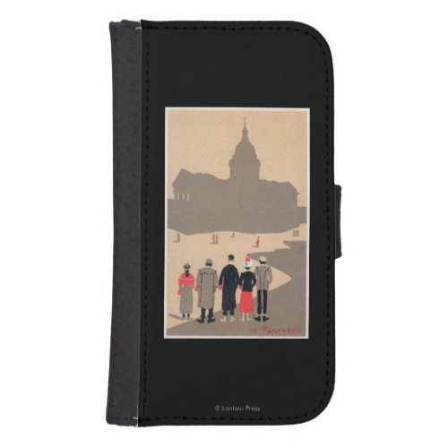 Le Pantheon Art Deco SceneParis France Samsung S4 Wallet Case