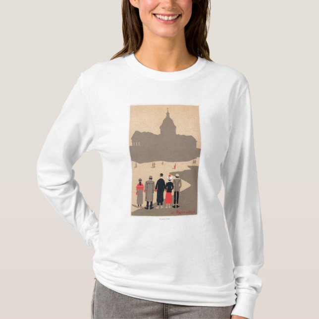 Le Pantheon Art Deco SceneParis, France T-Shirt (Front)