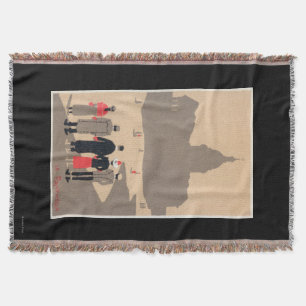 Le Pantheon Art Deco SceneParis, France Throw Blanket