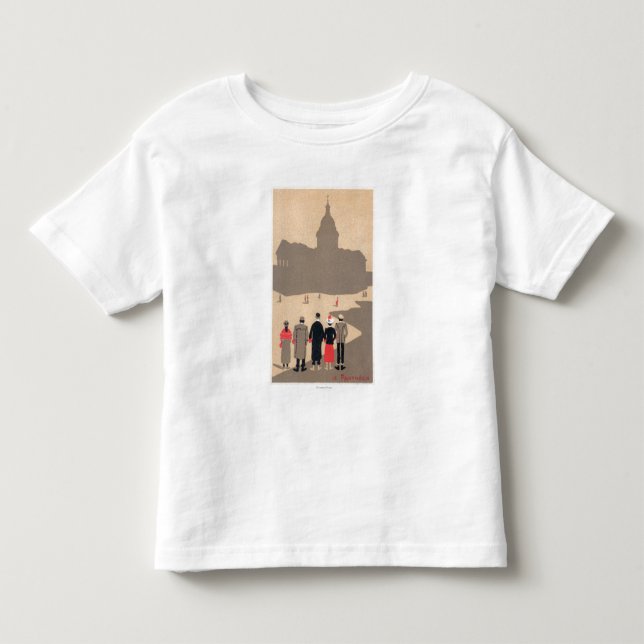 Le Pantheon Art Deco SceneParis, France Toddler T-shirt (Front)