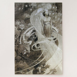 Le Pater - Illustrated Page by Alphonse Mucha E4 Jigsaw Puzzle