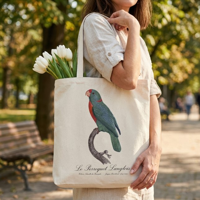 Le Perroquet Langlois by Jacques Barraband Tote Bag (Le Perroquet Langlois by Jacques Barraband. Tote Bag)