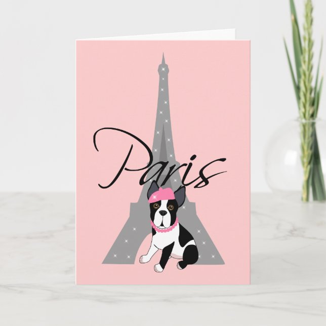 Le petit chien à Paris Card (Front)