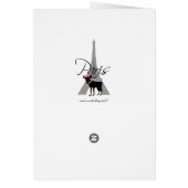 Le petit chien à Paris Cards (Back)