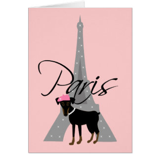 Le petit chien à Paris Cards