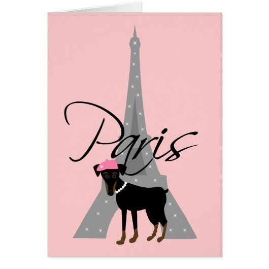 Le petit chien à Paris Cards (Front)