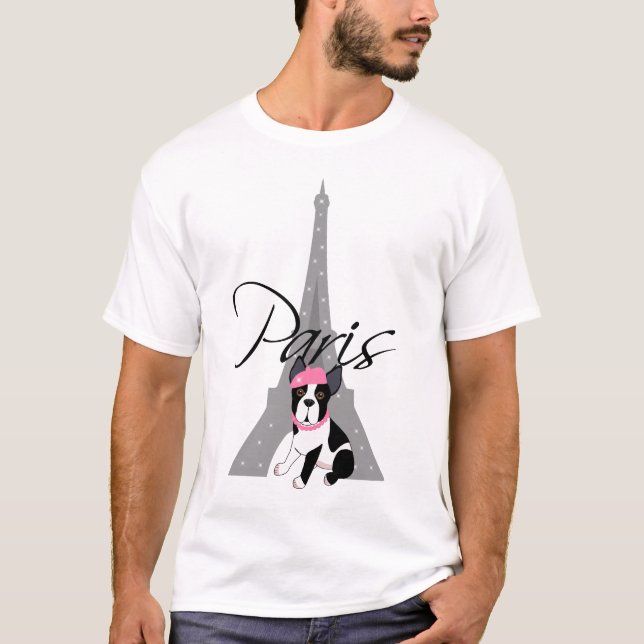 Le petit chien à Paris T-Shirt (Front)