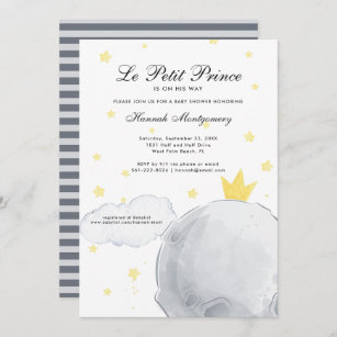Le Petit Prince   Baby Shower Invitation