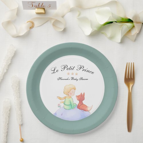 Le Petit Prince  Baby Shower Paper Plates