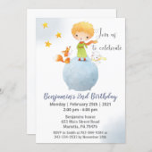 Le Petit Prince Birthday Party Invitation (Front/Back)
