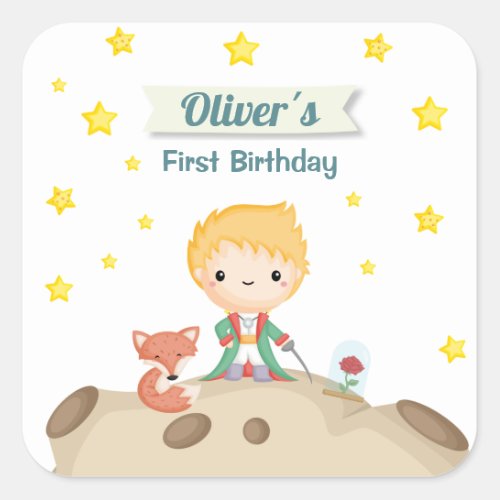 Le Petit Prince  Little Prince  Square Sticker