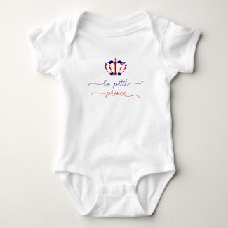 Le petit prince | Union Jack Crown Cute Baby Bodysuit