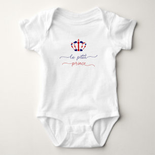 Le petit prince Union Jack Crown Cute Baby Bodysuit