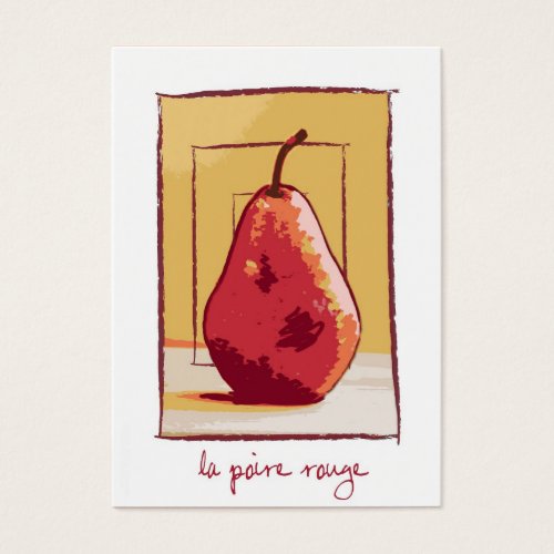 Le Poire Rouge Red Pear Blank