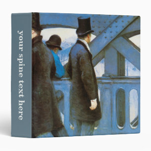 Le Pont de l'Europe by Gustave Caillebotte 3 Ring Binder