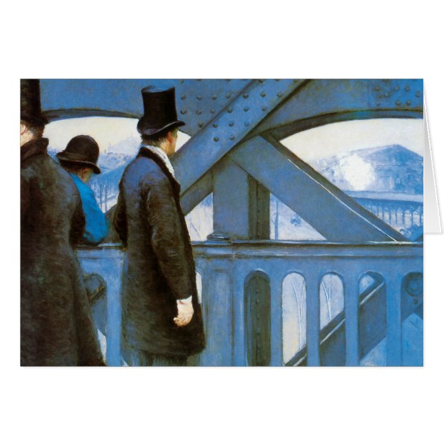 Le Pont de l'Europe by Gustave Caillebotte Cards (Front Horizontal)