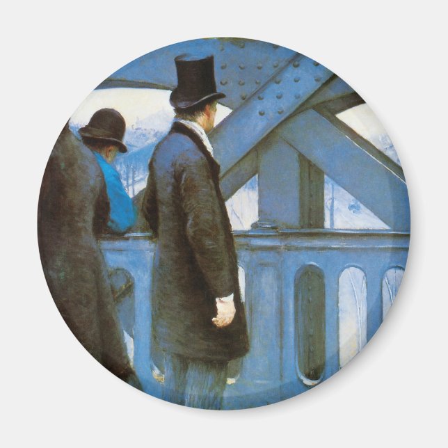 Le Pont de l'Europe by Gustave Caillebotte Magnet (Front)