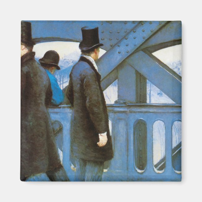 Le Pont de l'Europe by Gustave Caillebotte Magnet (Front)