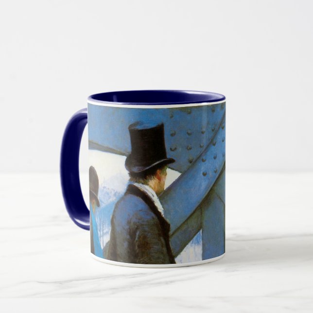 Le Pont de l'Europe by Gustave Caillebotte Mug (Front Left)