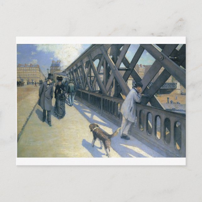 Le Pont de L'Europe by Gustave Caillebotte Postcard (Front)