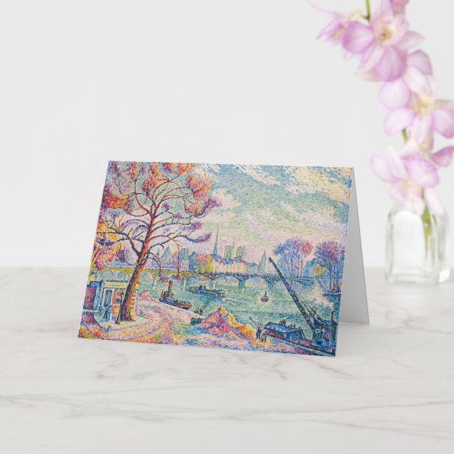 Le Pont Des Arts Paris | Paul Signac | Card (Orchid)