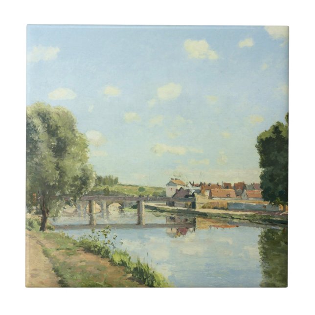 Le Pont Du Chemin De Fer Camille Pissarro   Ceramic Tile (Front)