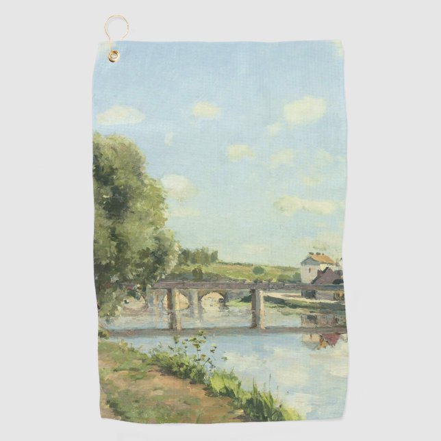 Le Pont Du Chemin De Fer Camille Pissarro   Golf Towel (Front)