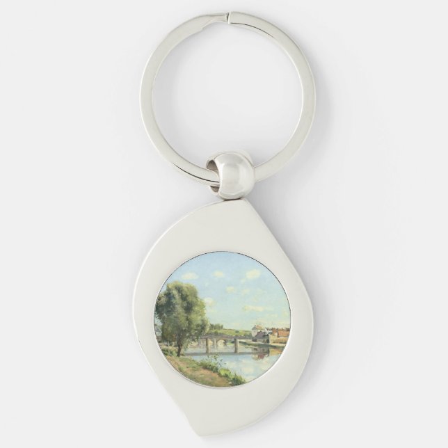 Le Pont Du Chemin De Fer Camille Pissarro   Keychain (Front)