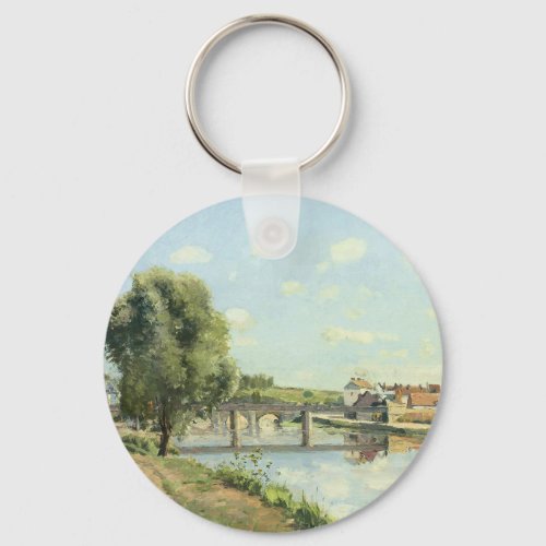 Le Pont Du Chemin De Fer Camille Pissarro   Keychain