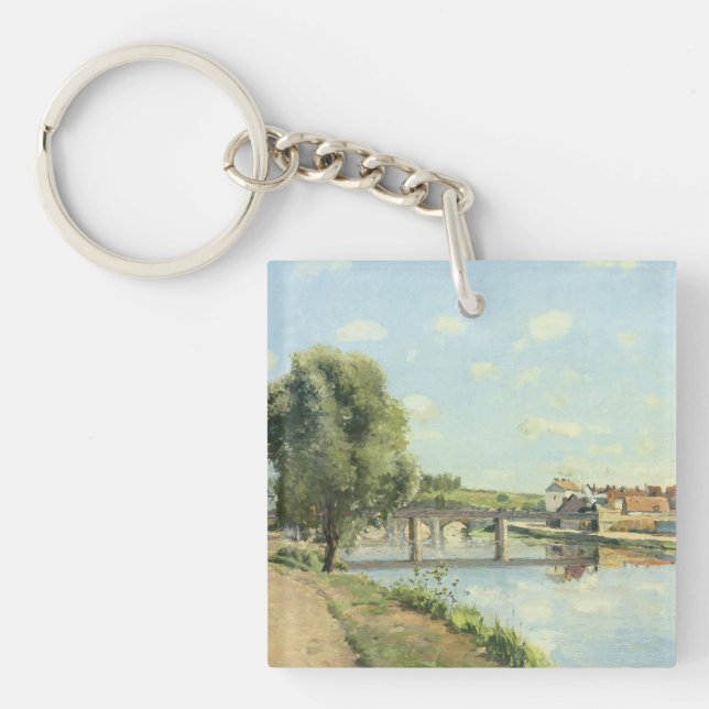 Le Pont Du Chemin De Fer Camille Pissarro   Keychain (Front)