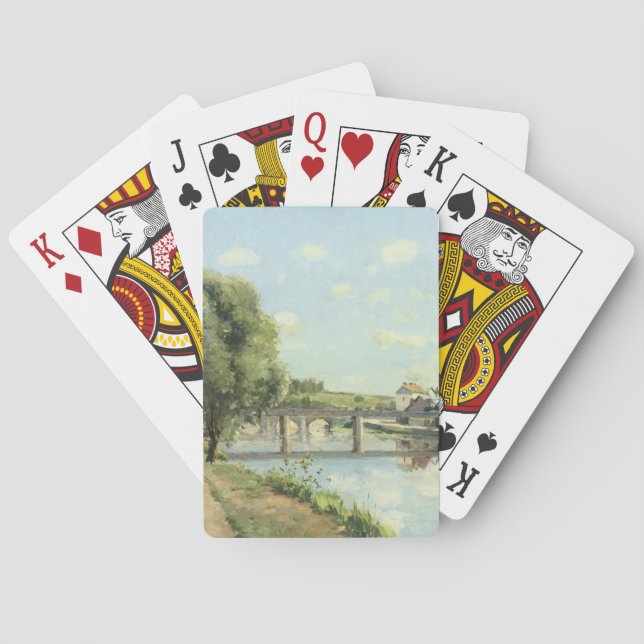 Le Pont Du Chemin De Fer Camille Pissarro   Poker Cards (Back)