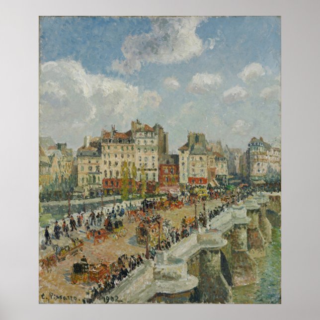 Le Pont-Neuf – Camille Pissarro – 1902 Poster (Front)