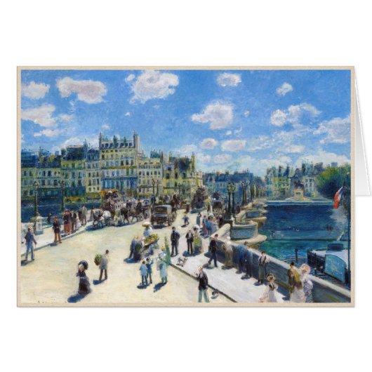 Le Pont-Neuf, Paris Pierre Auguste Renoir painting (Front Horizontal)