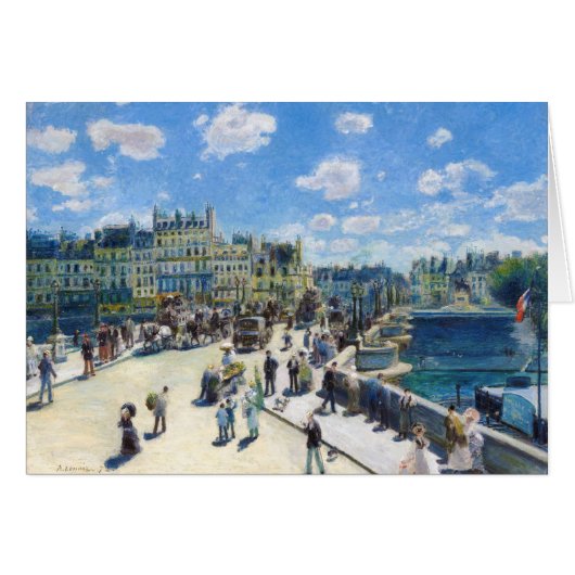 Le Pont-Neuf, Paris Pierre Auguste Renoir painting (Front Horizontal)