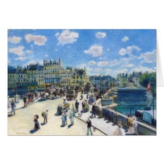 Le Pont-Neuf, Paris Pierre Auguste Renoir painting