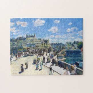Le Pont-Neuf, Paris Pierre Auguste Renoir painting Jigsaw Puzzle