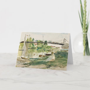 Le Pont sur l’Oise   Berthe Morisot Card