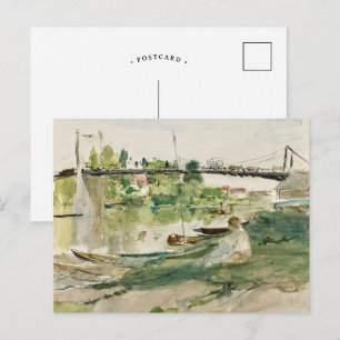 Le Pont sur l’Oise Berthe Morisot Postcard