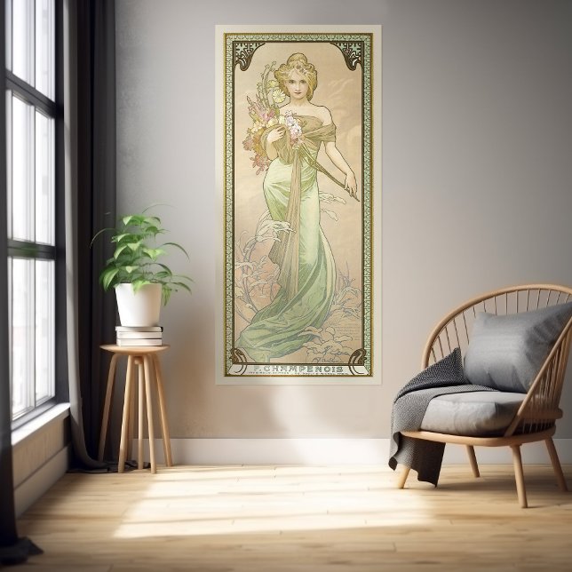 Le Printemps Season Art Nouveau Alphonse Mucha Poster (Creator Uploaded)