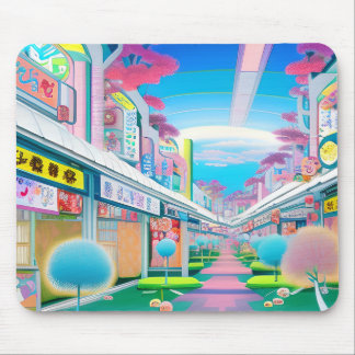 Le quartier de Sakae - Japon Art Mouse Pad