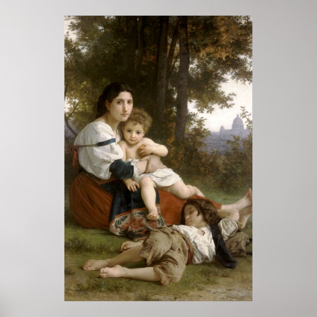 Le Repos (The Rest) William-Adolphe Bouguereau Poster (Front)