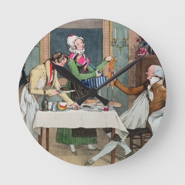 Le Restaurant, pub. by Rodwell and Martin, 1820 (c Round Clock (Front)