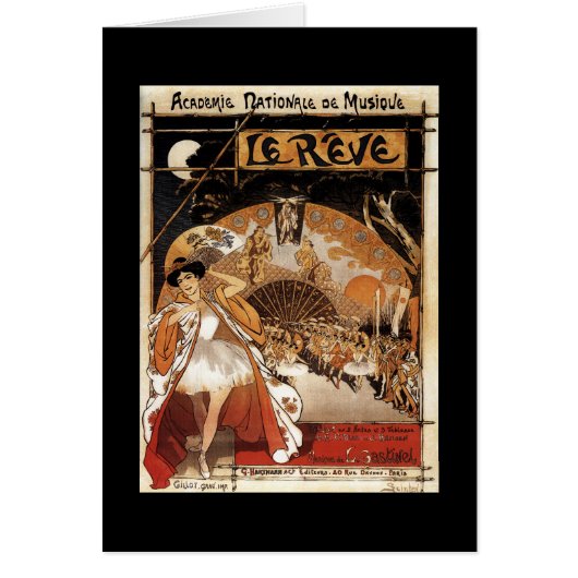 Le Reve Ballet Performance Opera House Cards (Front)