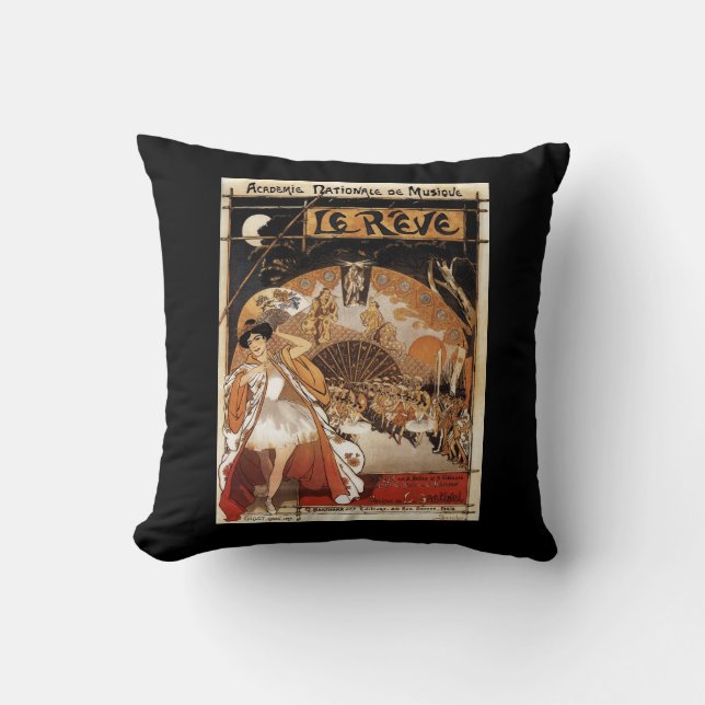 Le Reve Ballet Performance Opera House Throw Pillow (Front)