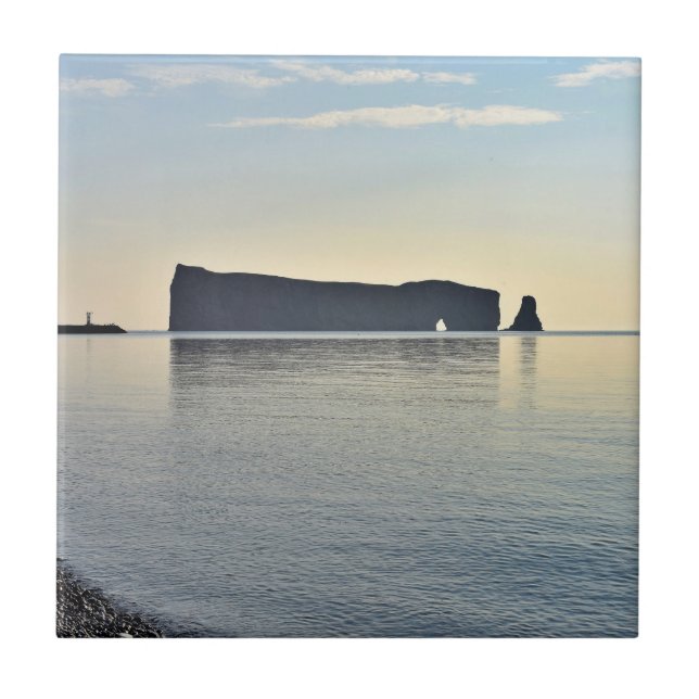Le Rocher Perce Gaspesie Quebec Canada Ceramic Tile (Front)