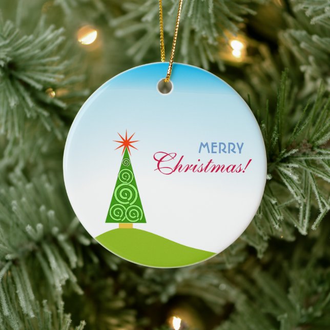 Le Sapin Ceramic Ornament (Tree)