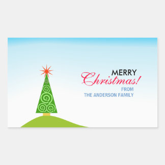 Le Sapin Rectangular Sticker