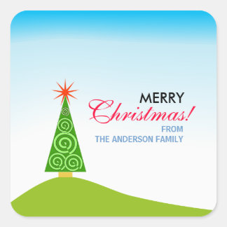 Le Sapin Square Sticker